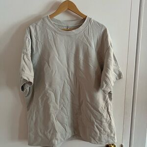 Lululemon Gray Men's Short-sleeve Sweatshirt